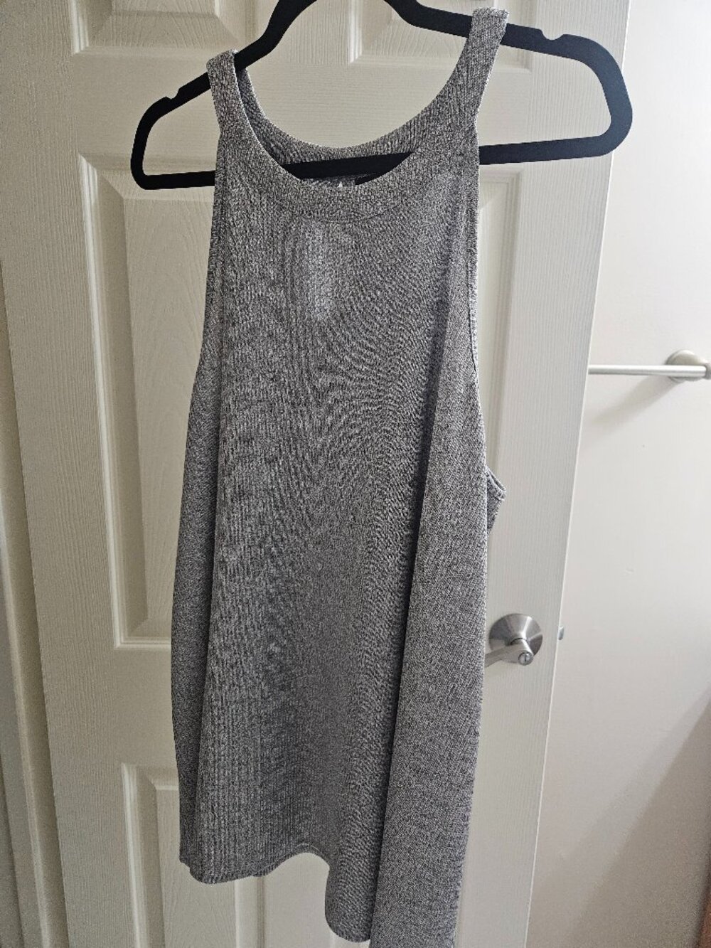 Torrid 3x Metallic Woven Silver Goddess Neck Tank